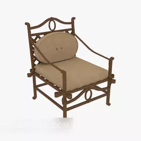 Traditional Wooden Chair 3d model