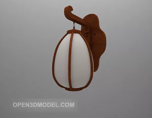 Chinese Traditional Hanging Wall Lamp 3d model Chinese Traditional Hanging Wall Lamp 3d model