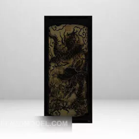 Chinese Furniture Wall Lamp V1 3d model