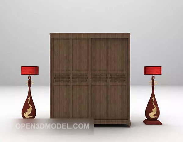 Tiled Stone Floor With Character 3d model