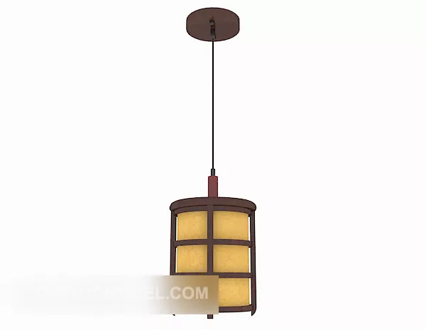 Wire Luster Fibre Ceiling Lamp 3d model