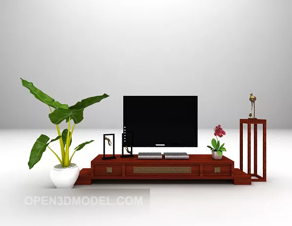 Chinese Style Wooden Tv Cabinet 3d model Chinese Style Wooden Tv Cabinet 3d model