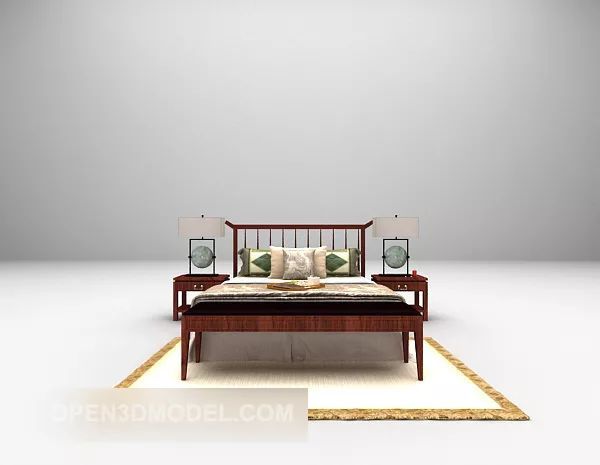 Fur Carpet Grey Color 3d model