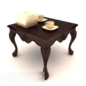 Chinese Wooden Coffee Table 3d model