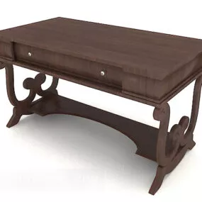 Chinese Wooden Desk Antique Design 3d model