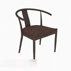 Chinese Wooden Dining Chair 3d model