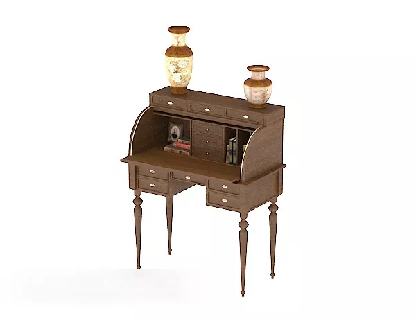 Chinese Wooden Retro Desk 3d model Chinese Wooden Retro Desk 3d model