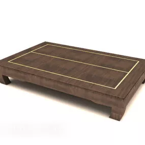 Chinese Wooden Simple Coffee Table 3d model