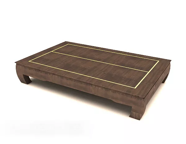 Chinese Wooden Simple Coffee Table 3d model Chinese Wooden Simple Coffee Table 3d model
