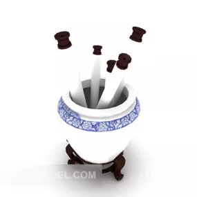 Chinese Word Painting Shaft 3d model