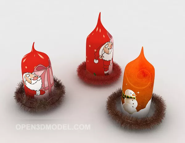 Cartoon Noel Tree 3d model