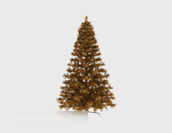 Xmas Tree With Sphere Balls Decoration 3d model