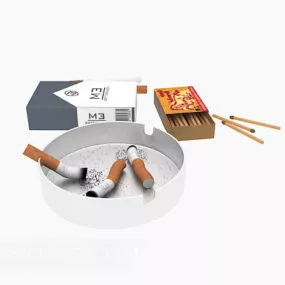 Cigarette Box With Tray 3d model