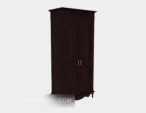 Wardrobe Simple Drawers 3d model