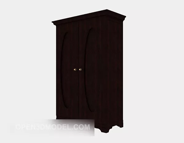Classical Chinese Two-door Wardrobe 3d model Classical Chinese Two-door Wardrobe 3d model
