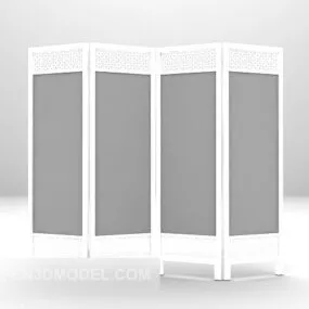 Classical White Screen Furniture 3d model