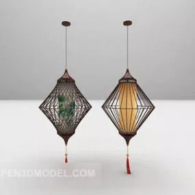 Asian Classical Chandelier 3d model