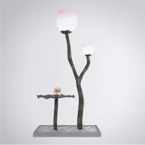 Stylized Tree Floor Lamp 3d model
