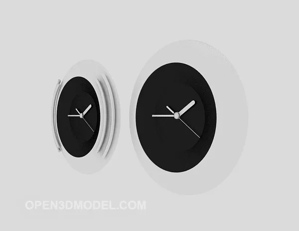 Circular Wall Clock 3d model