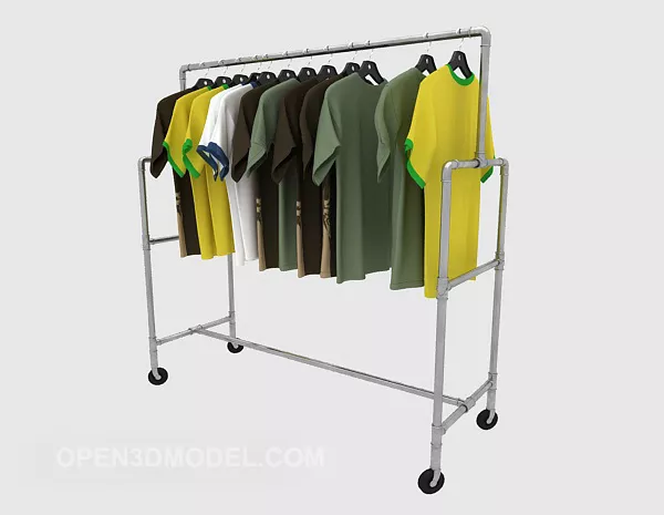 Clothes Tree Hanger 3d model
