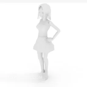 Clothing Girl Character 3d model