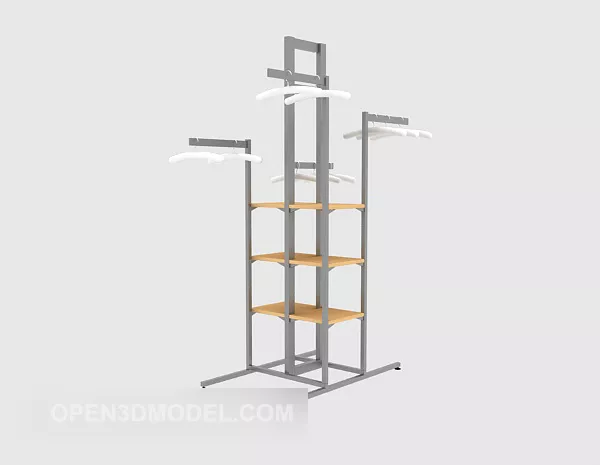 Clothes Tree Hanger 3d model
