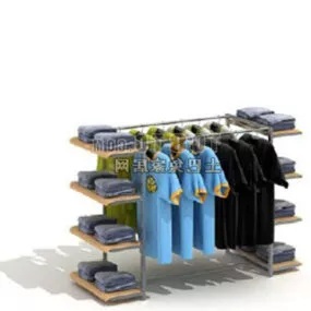 Clothing Store Shelf 3d model