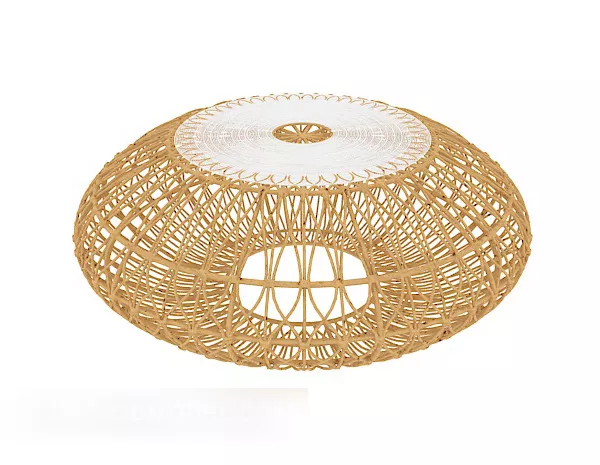 Rattan Coffee Table Furniture 3d model Rattan Coffee Table Furniture 3d model