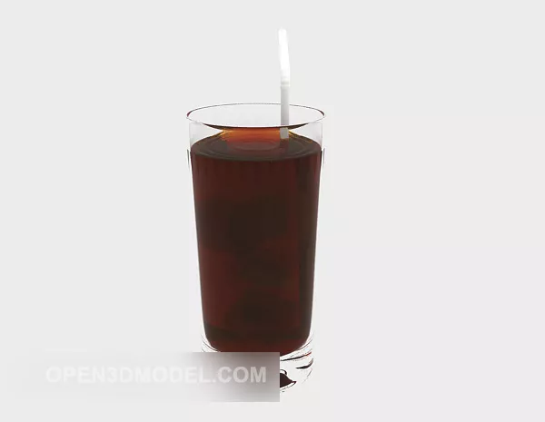 Cold Drink With Drinking Straw 3d model Cold Drink With Drinking Straw 3d model