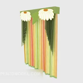Color Fresh Curtain 3d model