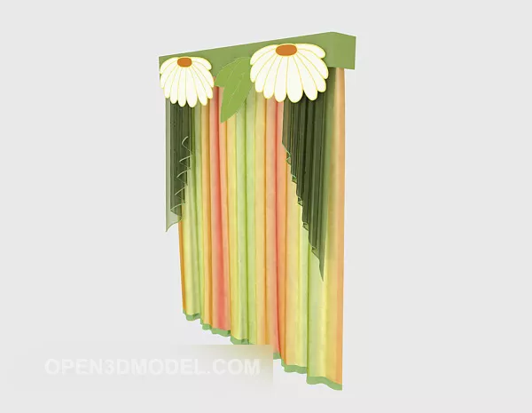 Curtain Transparent 3d model