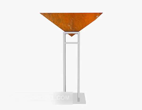 Small Bar Shelf In Barrel 3d model