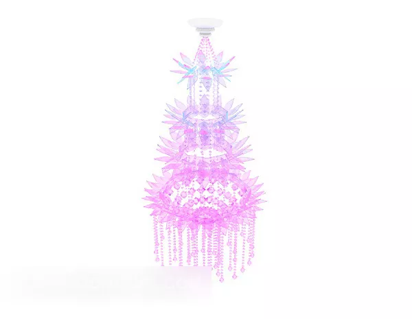 Color Shiny Chandelier 3d model Color Shiny Chandelier 3d model