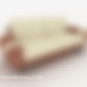 Coloring Double Sofa 3d model