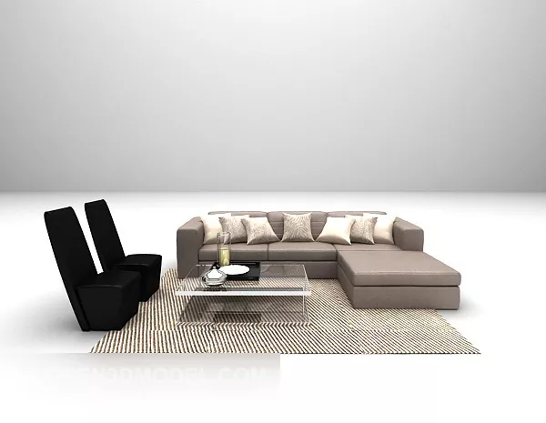Combining Modern Sofa Furniture 3d model Combining Modern Sofa Furniture 3d model