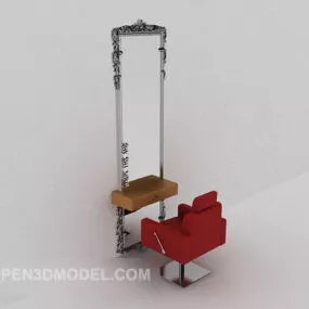 Common Barbershop Mirror 3d model