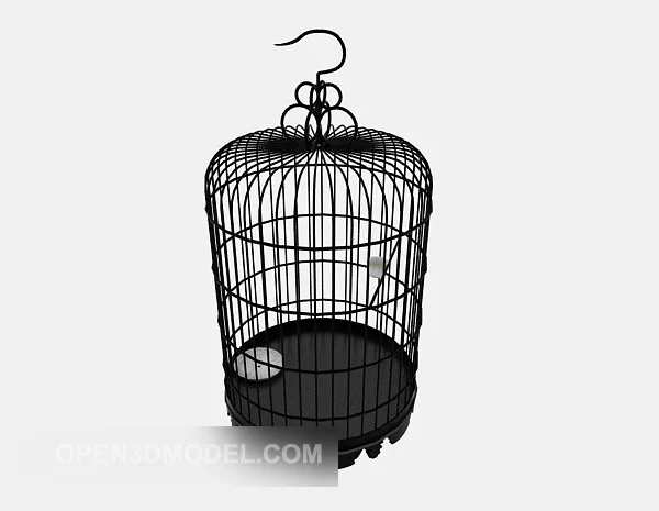 Common Birdcage 3d model Common Birdcage 3d model