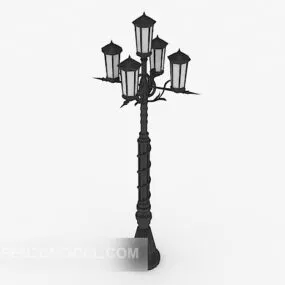 Common Courtyard Street Lights 3d model