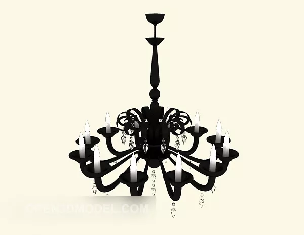 Ceiling Lamp With Circle Texture Shape 3d model