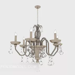 Common European Home Chandelier 3d model