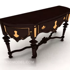 Common European Side Cabinet 3d model