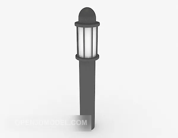 Streetlight Brass Column 3d model