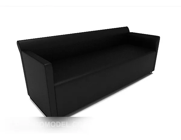 Common Black Home Sofa 3d model Common Black Home Sofa 3d model