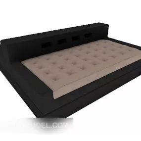 Common Black Multi Seaters Sofa 3d model