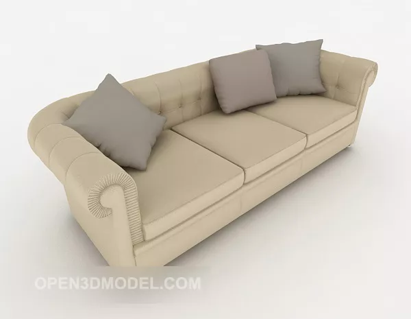 Common Home Sofa 3d model Common Home Sofa 3d model