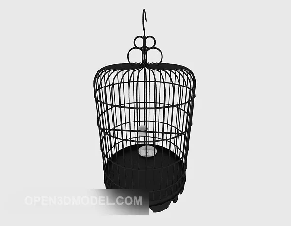 Black Birdcage 3d model Black Birdcage 3d model