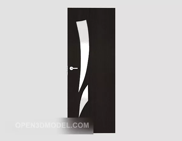 Door With Painting Texture 3d model
