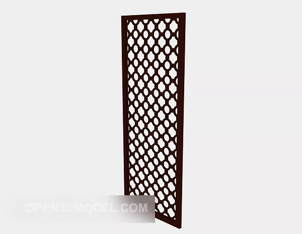 Cnc Partition Carved Wooden 3d model