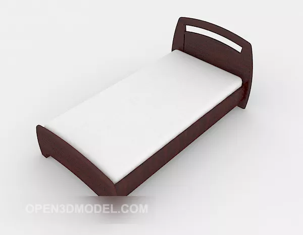 Common Single Bed Size 3d model Common Single Bed Size 3d model