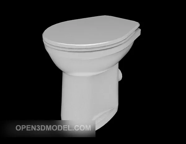 Common Flush Toilet 3d model Common Flush Toilet 3d model